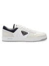 Prada Downtown Re-nylon Low-top Sneakers In White Blue