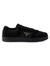 Prada Downtown Logo Low Top Sneaker In Black