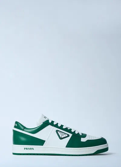 Prada Men Downtown Sneakers In Green