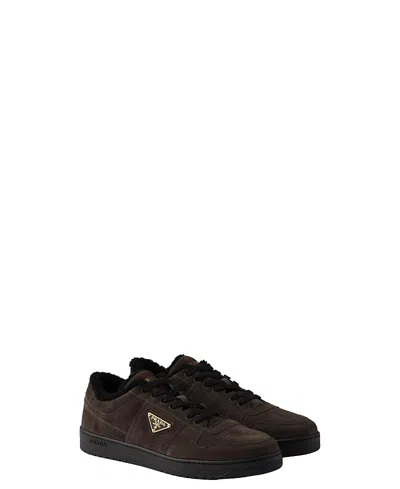 PRADA MEN'S DOWNTOWN SUEDE SNEAKERS