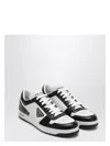 Prada Leather Sneakers Downtown Two-tone In White