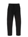Prada Mid-rise Tapered Denim Jeans In Black