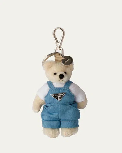 PRADA MEN'S EDO TEDDY PLUSH BAG CHARM