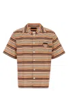 Prada Camicia In Misto Cotone Ricamato Uomo In Multi