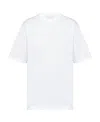 Prada Raised Logo Round-neck T-shirt In White