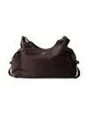 Prada Explore Leather Shoulder Bag In Brown