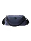 Prada Explore Re-nylon And Leather Bag In Blue
