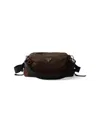 Prada Explore Re-nylon And Leather Bag In Red