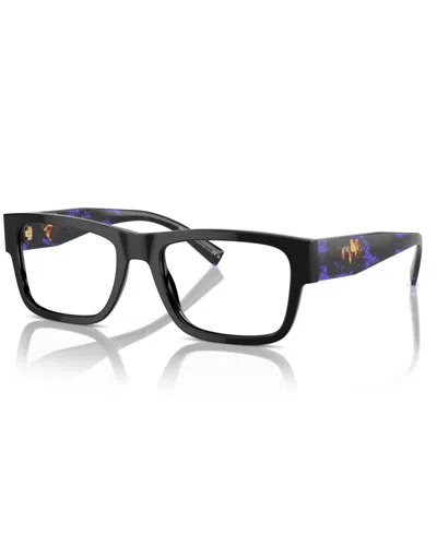 Prada Men's Eyeglasses, Pr 15yv In Black