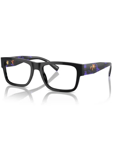 Prada Men's Eyeglasses, Pr 15yv In Black