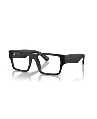 Prada Men's Eyeglasses, Pr A08v In Matt Black