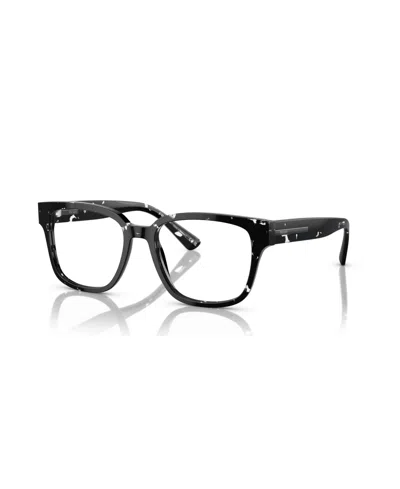Prada Men's Eyeglasses, Pr A09v In Havana Black Transparent