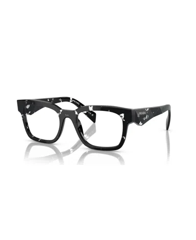 Prada Men's Eyeglasses, Pr A10v In Havana Black Transparent