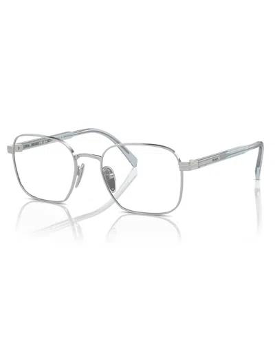 Prada Men's Eyeglasses, Pr A55v In Silver