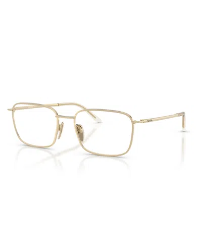 Prada Men's Eyeglasses, Pr D55v In Pale Gold