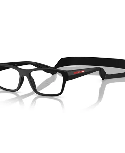 Prada Men's Eyeglasses, Ps 03rv In Matte Black