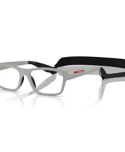 Prada Men's Eyeglasses, Ps 03rv In Matte Iron Gray