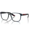 Prada Men's Eyeglasses, Ps 06pv 55 In Crystal Blue