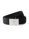 Prada Men's Fabric Belt In Orange