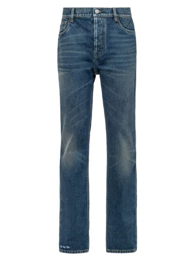 Prada Men's Five-pocket Denim Jeans In Blue