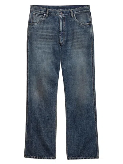 Prada Men's Five-pocket Denim Jeans In Blue