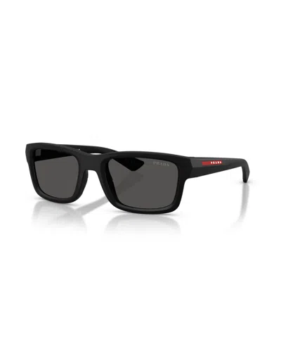 Prada Men's Geometric Sunglasses, Ps B10s In Black