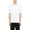 Prada Triangle Logo-patch Cotton T-shirt In White
