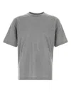 Prada Oversize Crew Neck T-shirt With Squared Silhouette In Gray