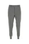 Prada Grey Wool Trouser In Gray