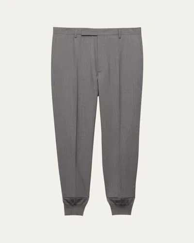 PRADA MEN'S HYBRID WOOL JOGGERS