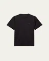 Prada Mens Black Brand-plaque Oversized-fit Recycled-polyester T-shirt In Black