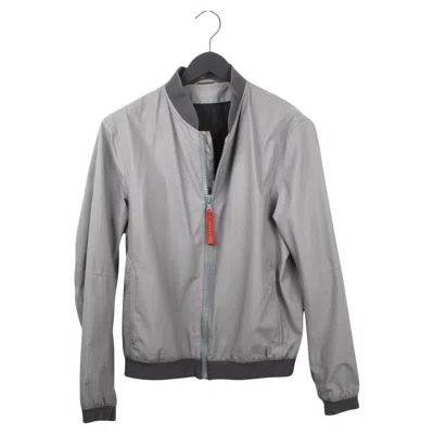 Pre-owned Prada Men Jacket Light Bomber Size It48-m, S1085 In Gray