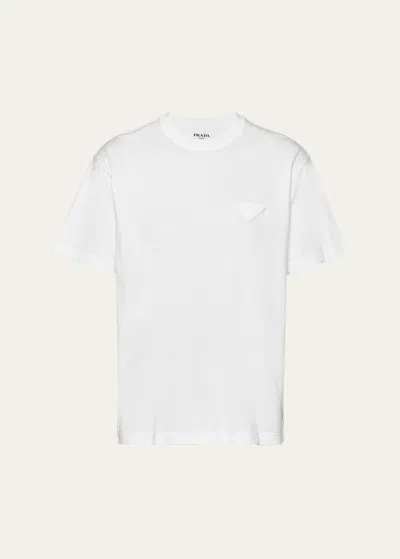 PRADA MEN'S JERSEY CONCEPTUAL LOGO T-SHIRT