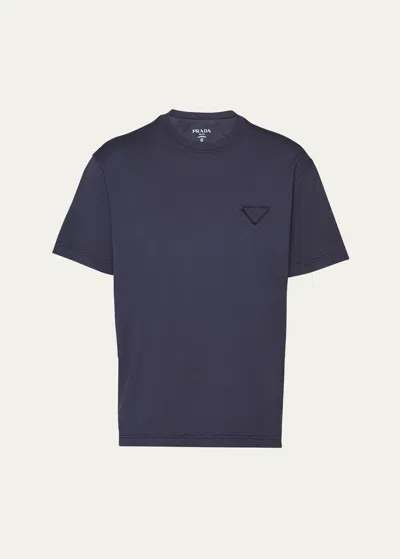 PRADA MEN'S JERSEY CONCEPTUAL LOGO T-SHIRT