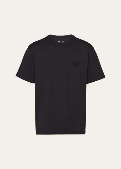 PRADA MEN'S JERSEY CONCEPTUAL LOGO T-SHIRT