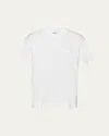 Prada Three-pack Logo-patch T-shirt In Sabbia