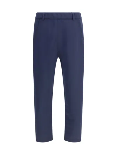 Prada Men Jersey Pants In Blue