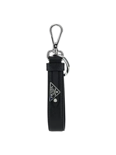 Prada Keychain In Black