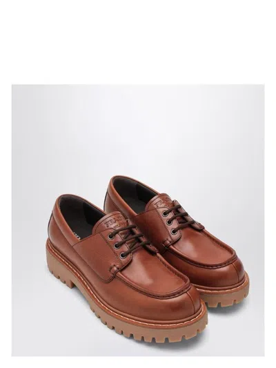 PRADA MEN'S LACED MOCCASINS