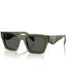 Prada Men's Large Sunglasses, Pr A06s In Transparent Military