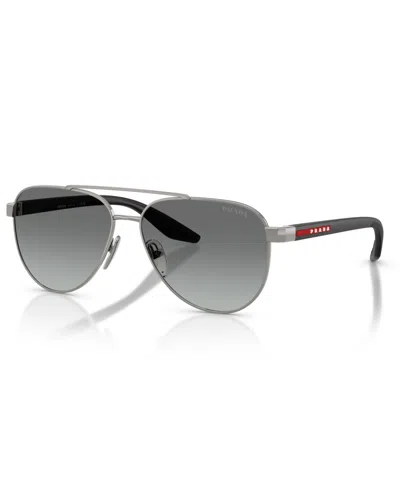 Prada Men's Large Sunglasses, Ps A52s In Gunmetal