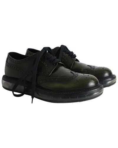 Prada Men's Leather Air Sole Derby (authentic Pre-loved) In Black