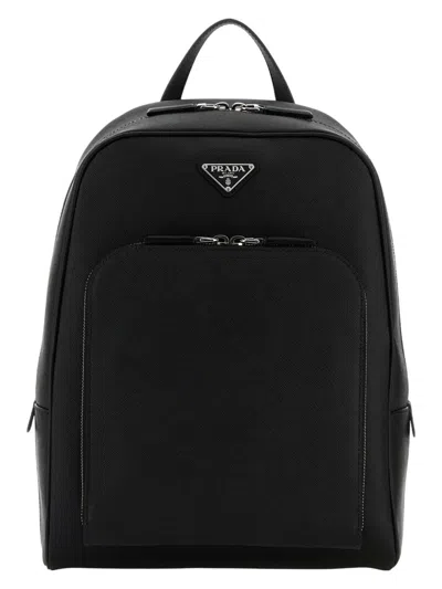 Prada Men's Leather Backpack