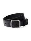 Prada Men's Leather Belt In Black