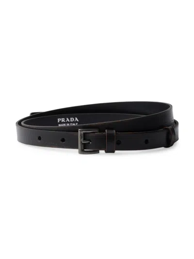 PRADA MEN'S LEATHER BELT