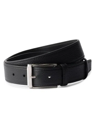 Prada Men's Leather Belt In Green