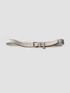 Prada Leather Belt In Neutral