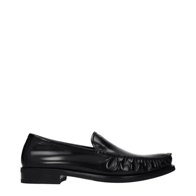 Prada Black Leather Loafers