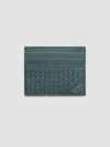 Prada Leather Card Holder In Pattern
