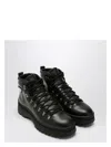 Prada Logo Leather Ankle Boots Boots And Ankle Boots Black In Black